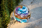 Spirit Swirl Orb with Cremation Ashes